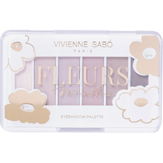 Палетка теней для век Vivienne Sabo Fleurs naturelles, тон 01 MARGUERITE