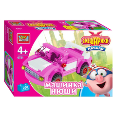 Конструктор Город мастеров Смешарики Машинка Нюши с Фигуркой, 70 дет.