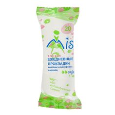 Прокладки ежедневные «Mis» айрлайд Soft, анатомическая форма, 20 шт/уп 1679455