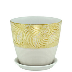 Горшок для цветов Сады Аурики коричневый