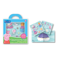Набор наклеек Свинка Пеппа многоразовые 2 листа Peppa Pig