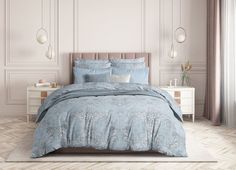 Постельное белье из поплина, Guten Morgen "Azure (коробка подарочная), 927"; 2.0 наволочки