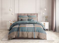 Постельное белье из поплина, Guten Morgen "Shepard"; 2.0 евро простыня наволочки 70 х 70 (