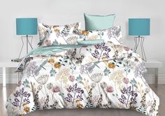Постельное белье "Cleo" Pure Cotton из поплина "арт: PCM-217"; 2.0 евро простыня (размер)
