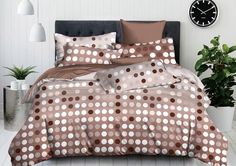 Постельное белье "Cleo" Pure Cotton из поплина "арт: PCM-220"; Евро (размер)