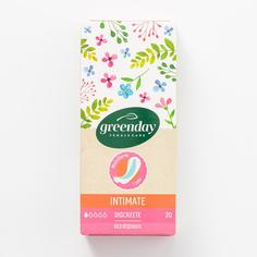 Прокладки ежедневные Green Day Intimate, Discreete, 1 капля, 20 шт.