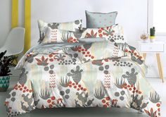 Постельное белье "Cleo" Pure Cotton из поплина "арт: PCM-219"; 2.0 евро простыня (размер)