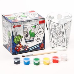 Роспись стеклянной кружки "Супер-герои", Мстители, 300 мл Marvel