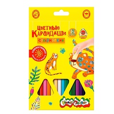 Карандаши цветная художественные Каляка-Маляка 36 цветов, трехгранные