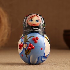 Неваляшка "Девочка с рябинкой", 10,5см No Brand