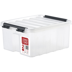 Rox Box Ящик п/п 210х170х95 мм с крышкой и клипсами прозрачный 18689