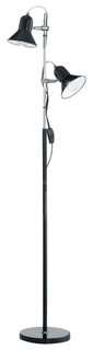 Торшер Ideal Lux Polly PT2 H154 макс.60Вт Е27 IP20 230В Черный Металл Выкл. 061139
