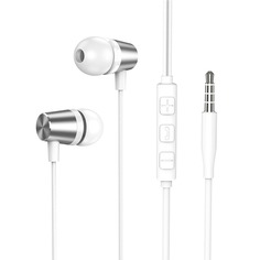 Стереогарнитура Stereo Alum Mini, серебряный, Deppa