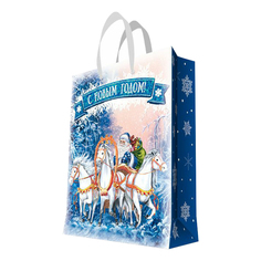 Пакет 17,8 х 22,9 х 9,8 см Magic Time Новогодняя тройка