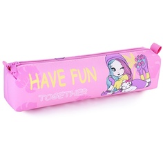 Centrum объемный, Девочка на роликах, одно отделение, на молнии, 21х4,5х4,5 см