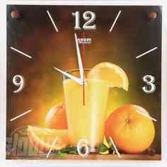 Часы Апельсины настенные 35 х 35 см No Brand