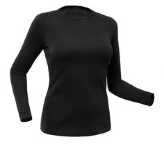 Термобелье Decathlon (верх) лыжное женское черное 100 Base layer top W black, M Wedze