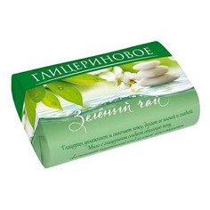 Мыло туалетное Глицериновое Зеленый чай 90 г No Brand