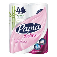 Бумажные полотенца Papia Deluxe 4 слоя 2 рулона
