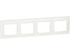 Рамка 4-м Valena горизонт. бел. (DIY-упак.) Leg 694255 Legrand
