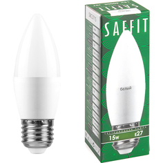 SAFFIT Лампа светодиодная SBC3715 Свеча E27 15W 4000K 55206