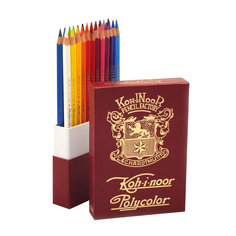Карандаши цветные худож POLYCOLOR RETRO 3824 24цв/наб пенал 3824024020TK Koh I Noor