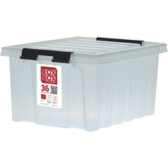 Rox Box Ящик п/п 500х390х250 мм с крышкой и клипсами прозрачный 18706
