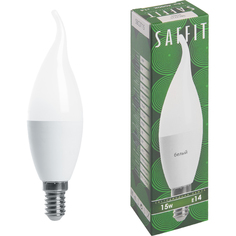 SAFFIT Лампа светодиодная SBC3715 Свеча на ветру E14 15W 4000K 55205