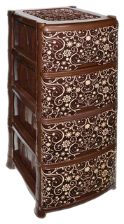 Комод violet 0352/72 40х47х95 см, коричневый