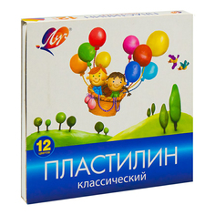 Пластилин Луч классический 12 цветов
