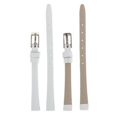 Ремешок из двух частей Ardi женский, 8 мм, натуральная кожа, белый