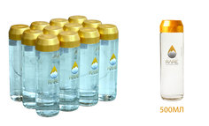 Вода минеральная RARE газированная кремнистая, 0,5 л x 12 шт, стекло