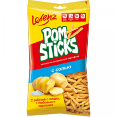 Чипсы картофельные Pomsticks Соломка с солью 100 г