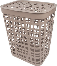 Корзина для белья Idea Хаос французский серый 55 л