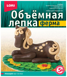 Набор для лепки из пластилина ЛОРИ Ферма Лошадка Ол-012 Lori