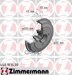 Тормозной Барабан Zimmermann арт. 440.1834.00