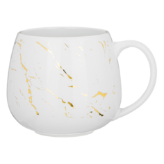 Кружка Lefard Золотой мрамор 10х12,5х8 см 350 мл керамика