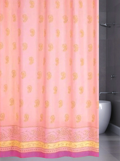 Штора для ванной (Fresco Art) LASE розовая 180x180 Bath Plus