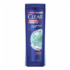 Шампунь Clear Men Активспорт 2 в 1 для мужчин против перхоти 200 мл