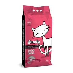Наполнитель Sandy Baby Powder с ароматом детской присыпки для кошачьего туалета (10кг) Candy