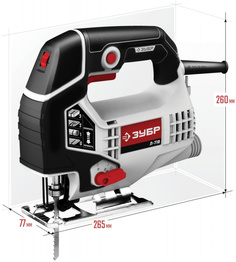 Лобзик Зубр Л-710 +1пил. 710Вт 3000ходов/мин от электросети
