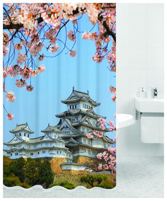 Штора для ванной KYOTO (Япония) HOT Print 180x200 Bath Plus