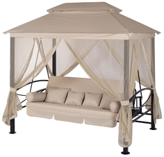 Садовые качели Удачная мебель Пальмира A31BL.T025 257x177x243 см бежевый