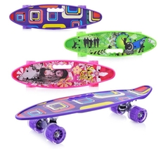 Скейт детский ROCKET 60 см, колеса PU, светятся, подшипники ABEC-7