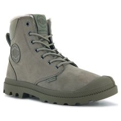 Ботинки Palladium Pampa Sport Cuff WPS 72992-297 зимние серые (37)