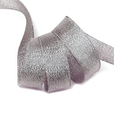 IDEAL с люрексом, B 25 мм, цвет 139, черный, серебро, 22,85 м