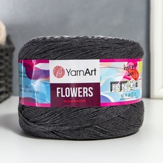 Пряжа "Flowers" 55% хлопок, 45% полиакрил 1000м/250гр (251 разноцветный) No Brand