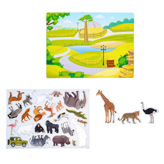 Игра магнитная Сафари-Зоопарк Серия Магнитные истории (европодвес) Десятое королевство