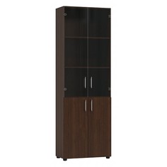 Офисный шкаф для документов Компасс-мебель Офис ОФ-303К KOM_OF-303K_1, коричневый