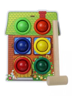 Стучалка-сортер Woodland Дом с молотком в ассортименте 3634575